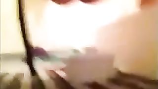 Hairy girl pooping in tub