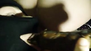 Girl with perfect ass pooping on her boyfriend