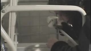 Topless Girl Puking On The Floor