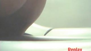 Ebony babe on hidden camera