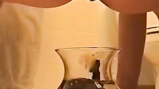 Shitting into water bowl