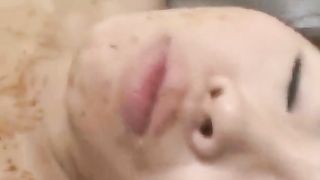 Eating a turd while having sex