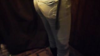 Piss accident in her jeans