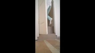 Hot student caught peeing