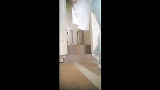 Hot student caught peeing