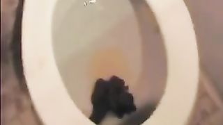 Sweet girl shitting in her panties