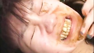 Forced to eat brown fresh shit