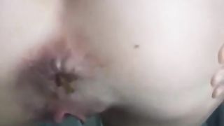 Hot student shitting on live webcam