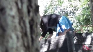 Japanese girl shitting in public