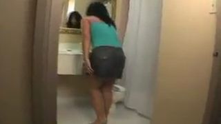 Hot latina is really constipated
