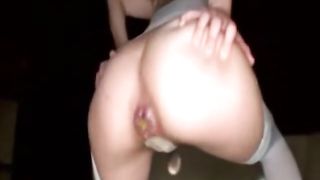 Dancing while pooping a big one