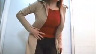 Panty poop accident with sexy brunette teen