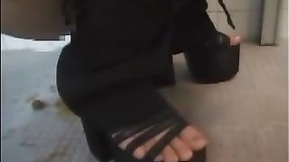 Panty poop accident with sexy brunette teen