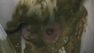 Green shit in her tight pantyhose