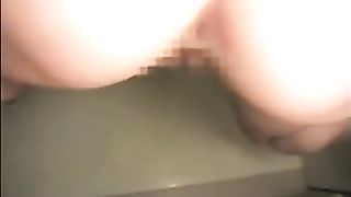 Girl with a big ass pooping a big one