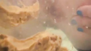 Pooping a lot underwater