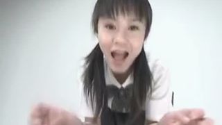 Japanese school girl pooping