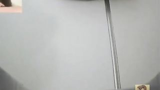 Mix of sexy girls pooping in public bathroom