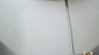 Mix of sexy girls pooping in public bathroom