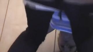 Sexy girl with a fine ass shitting