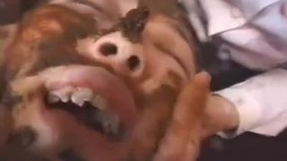 Amateur teen lets girls to puke and poop on her body