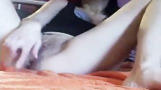 Shitting grapes from her shaved butthole