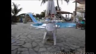 Pulled down her panties to pee