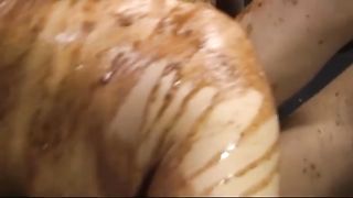 Rough scat sex with Japanese teen