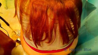 Hot redhead with big ass farting