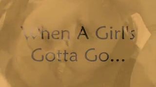 Pooping a big chunk of yellow shit