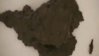 Blonde mature pooping in white panties