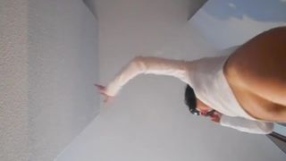 Elena pooping on top of the camera