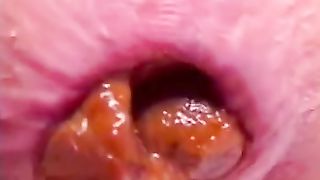 Sexy Asian dropped a long brown turd