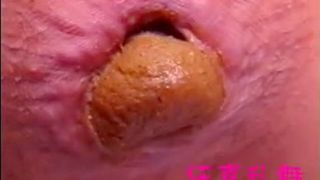 Incredible long brown turd