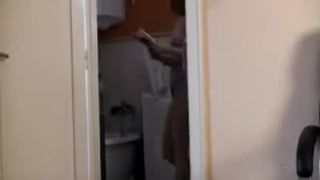 Hot college girl pooping in her brown pantyhose