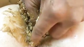 Ass stuffed with poop