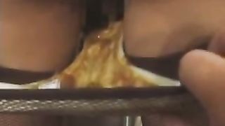 Japanese teen shitting in her pantyhose