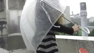 Sexy Japanese girl shitting in public