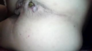 Small turd in very close up in spoon position