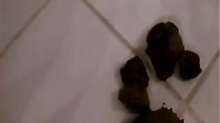 Czech girl shitting in close up