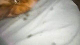 Rubbing shit on his girlfriends ass while she's sleeping