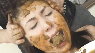 Human shit pig deepthroating it hard