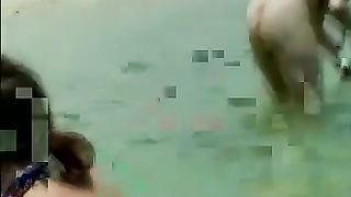 Exotic lesbian scat in the sea