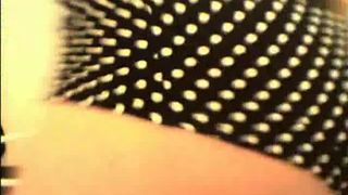 Hot babe pooping in stripped panties