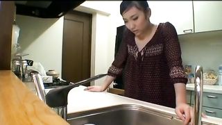 Beautiful Japanese shitting in the sink