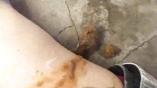 Young girl wants a pile of shit on her belly