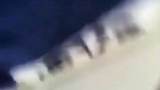 Amateur girl pooping a long yellow turd on the floor