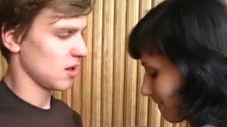 Sexy brunette offered a scat handjob