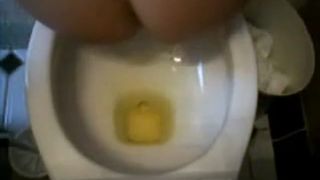 Flying turd from her ass