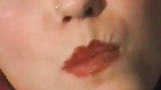 Redhead lesbian eating a fresh turd